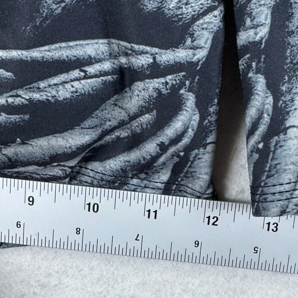 Quiksilver Highline Board Shorts Mens 38 Black Grey Lava Rock Print Swim Trunks